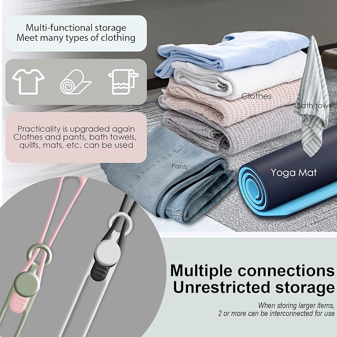 Nearockle 24Pcs Silicone Cable Straps Cord Organizer - Image 4