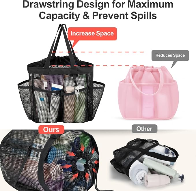 F-color Mesh Shower Caddy Portable - Image 3