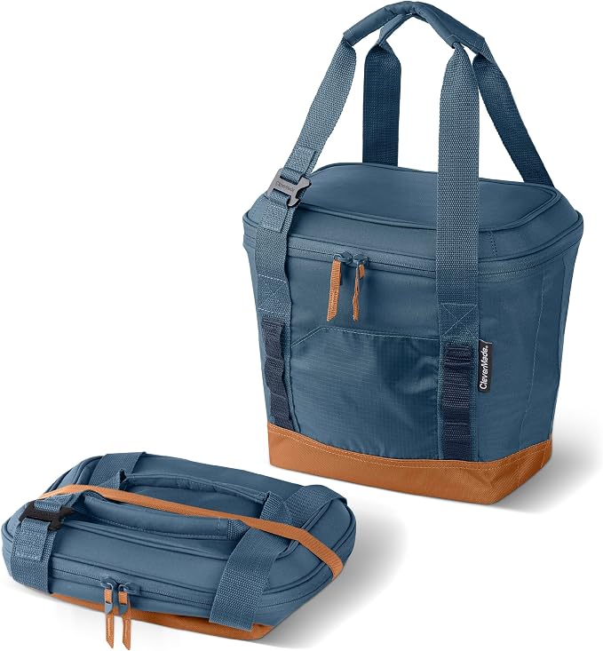 CleverMade Collapsible Insulated Cooler Bag – Leakproof Soft Folding Cooler by CleverMade