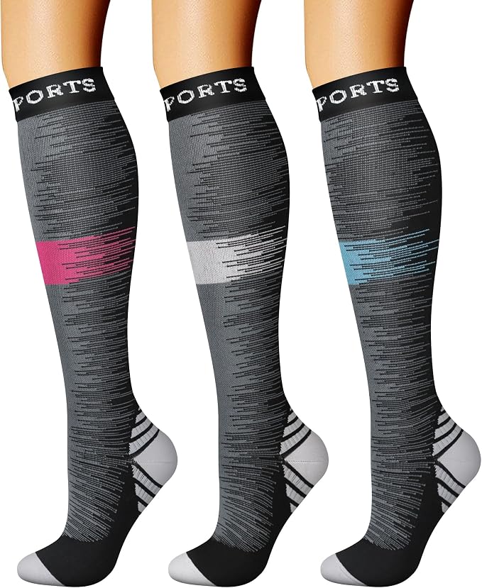 CHARMKING Compression Socks for Women & Men Circulation 15-20 mmHg is Best by CHARMKING