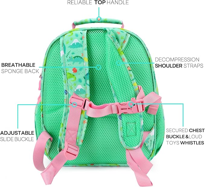 mibasies Toddler Backpack for Girls 2-4: Cute Kids Backpacks for Girls - Image 3