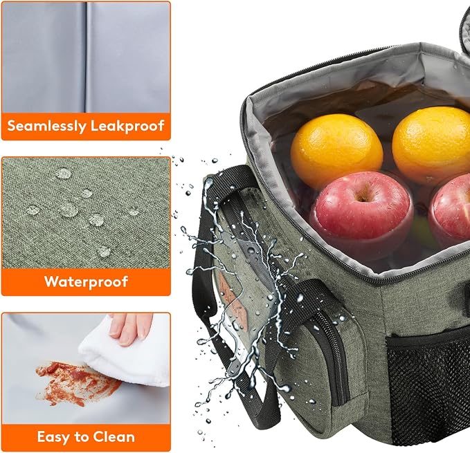 Lifewit Medium Lunch Bag Insulated Lunch Box Soft Cooler Cooling Tote - Image 4