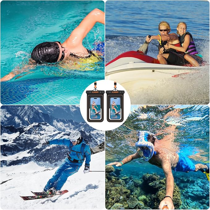 2 Pack Floating Waterproof Phone Pouch, Essential - Image 6