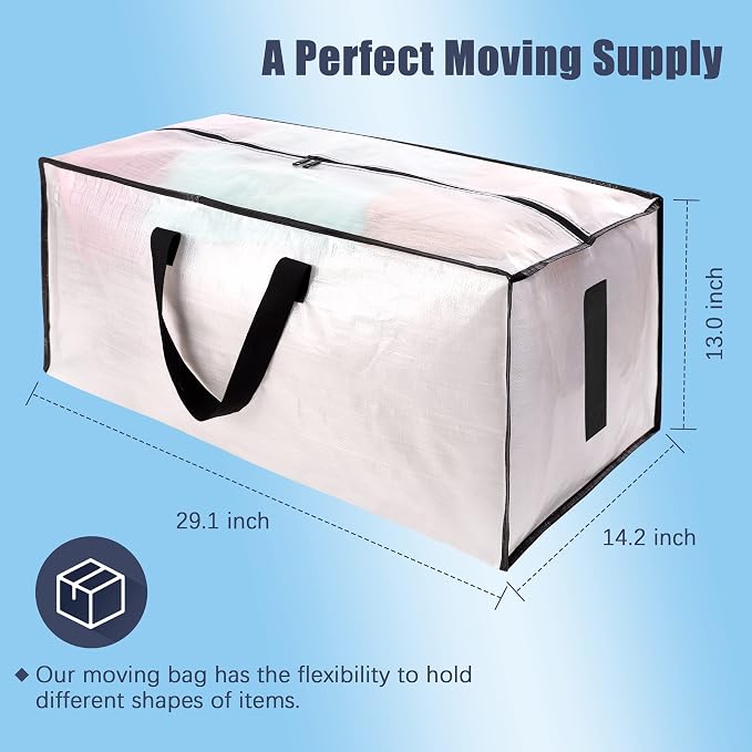 8 Pack Large Strong Moving Bags - Image 2