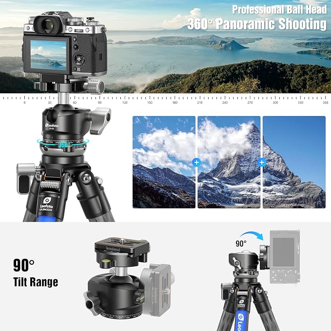 LEOFOTO Carbon Fiber Tripod - Image 5