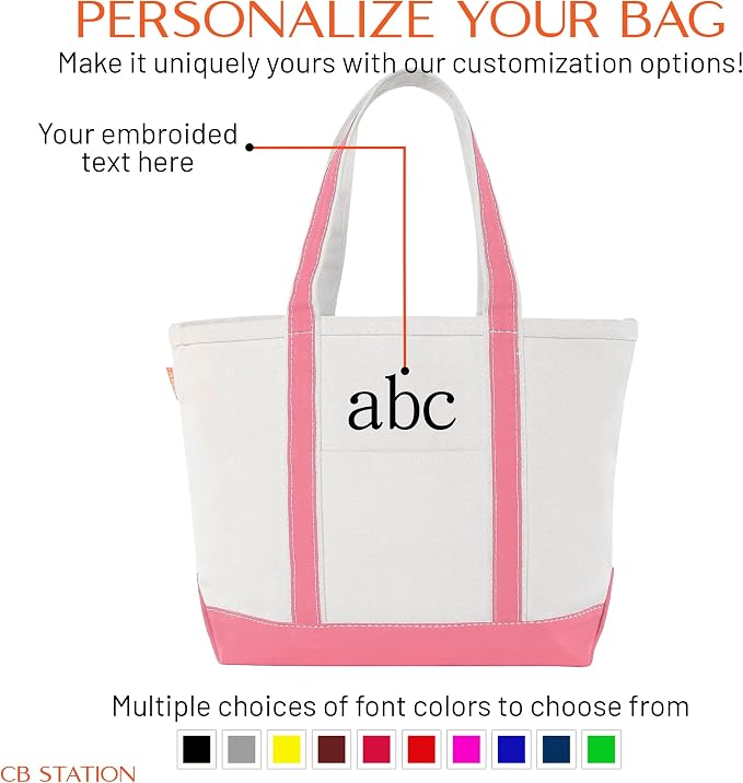 CB STATION Medium Classic Canvas Tote Bag - Image 8