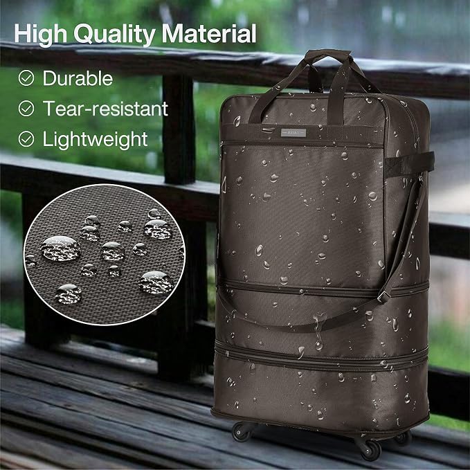 Hanke Suitcases with Wheels Expandable Foldable Luggage Bag Suitcase - Image 6