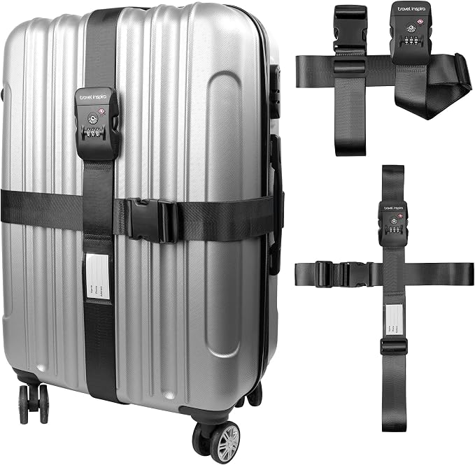 Travel Inspira TSA Lock Luggage Straps by TravelInspira
