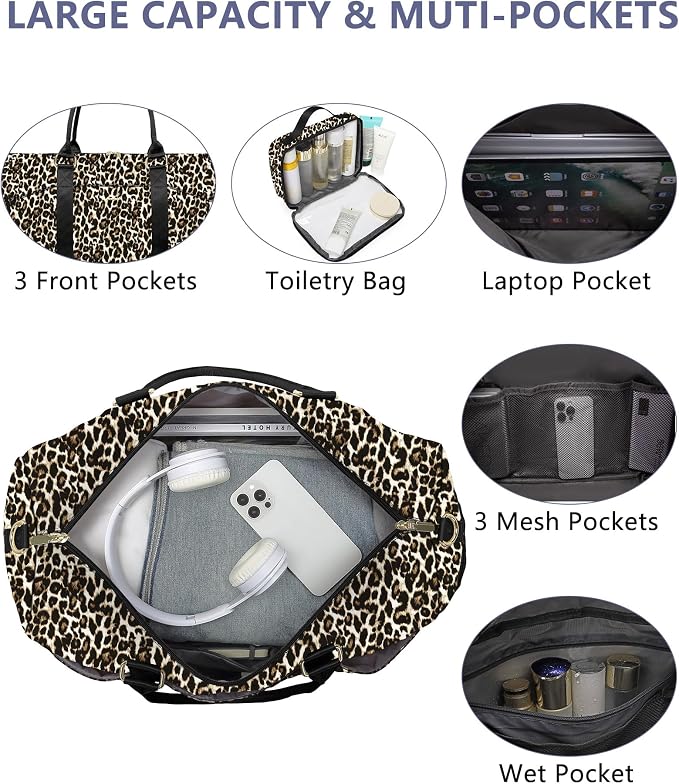 Women Duffle Weekender Travel Bag: Large Duffel Bags - Image 2