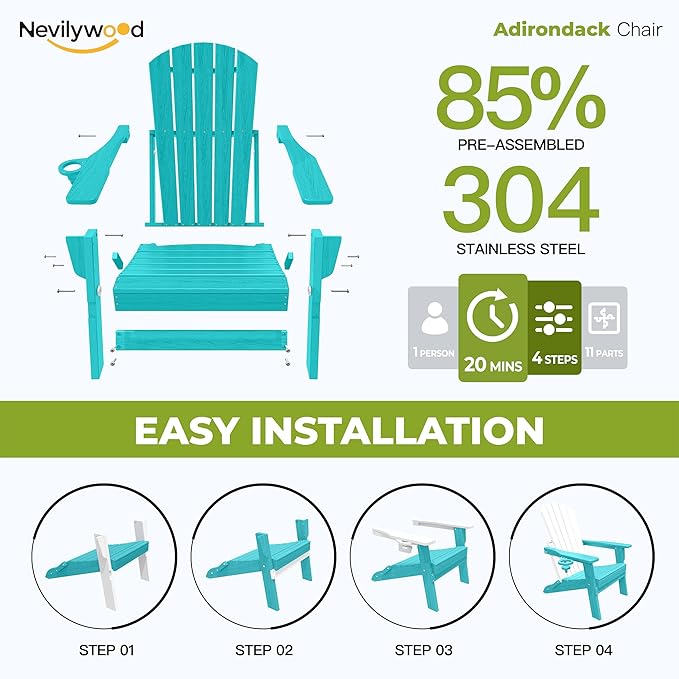 Folding Adirondack Chair - Image 5
