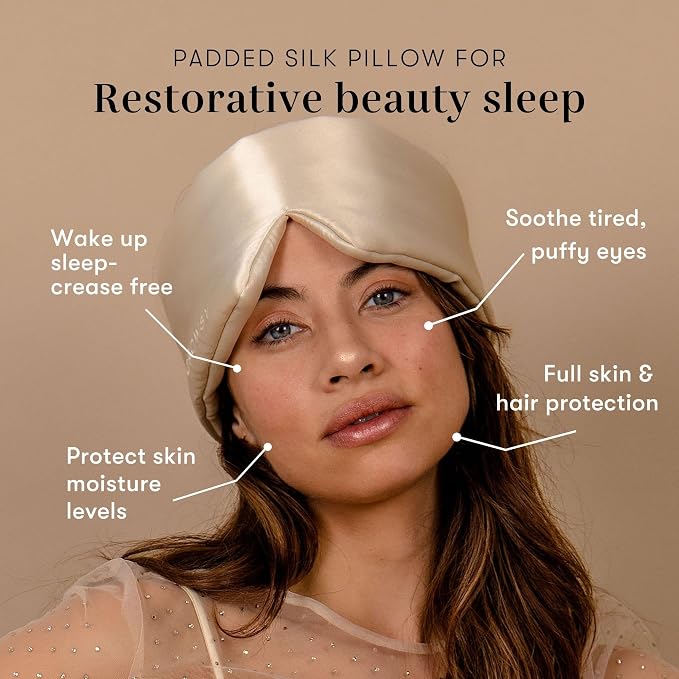 DROWSY Silk Sleep Mask. Face-Hugging, Padded Silk Cocoon - Image 3