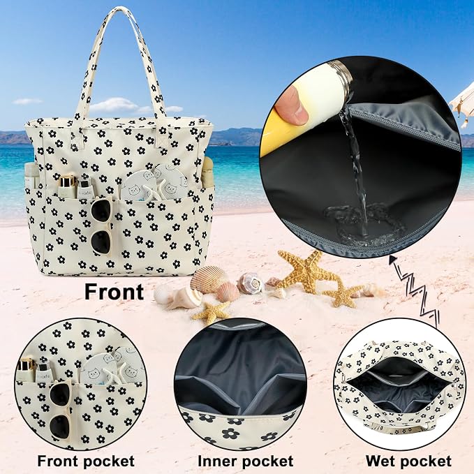 Waterproof Beach Tote Pool Bags - Image 4