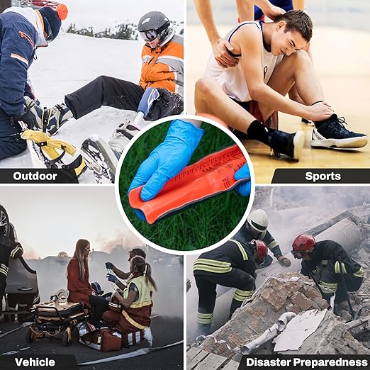 RHINO RESCUE First Aid Splint 36" X 4.3" Orange-Gray, Keep Bones in Position - Image 4