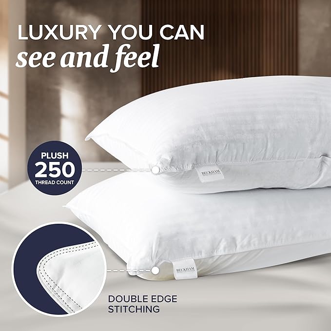 Beckham Hotel Collection Bed Pillows Standard/Queen Size Set of 2 - Image 5