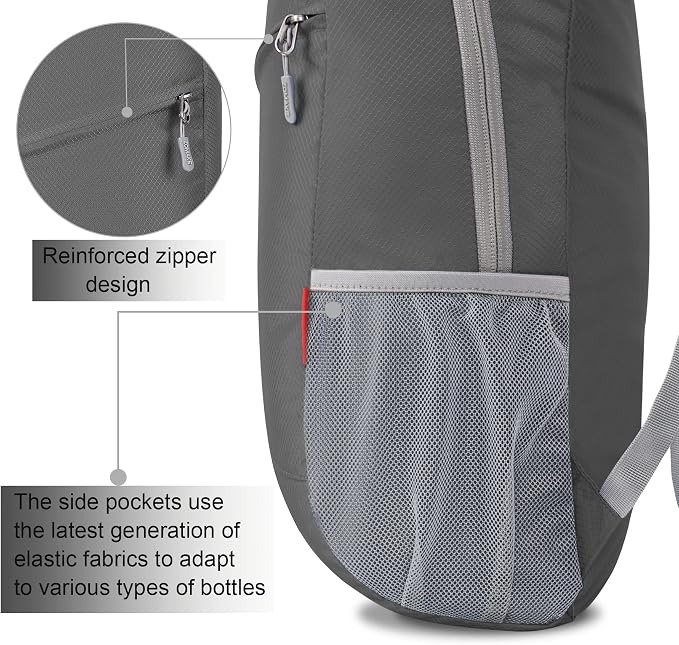 ZOMAKE Lightweight Packable Backpack 20L, Foldable Backpacks Small Daypack - Image 4