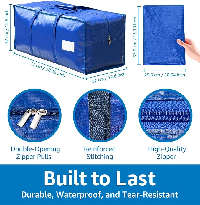 6 Pack Heavy Duty Moving Bags - Image 6