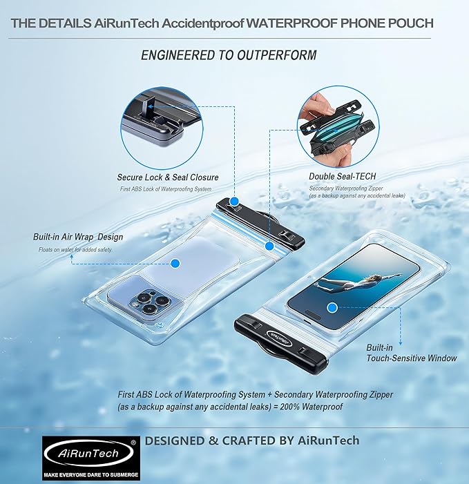 AiRunTech Waterproof Fanny Pack, Waterproof Phone Pouch - Image 2