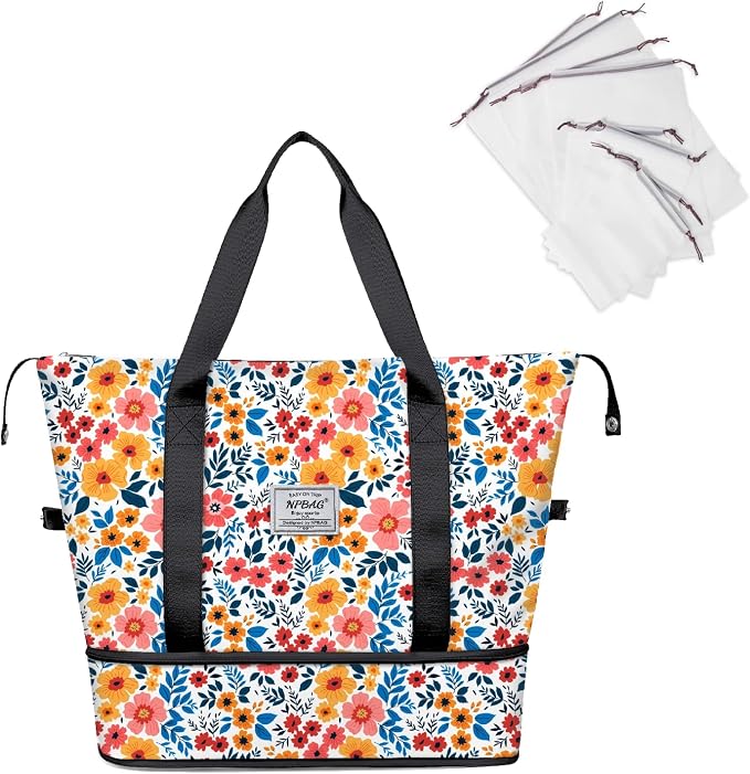 NPBAG Women Travel Duffel, Gym Workout Overnight Bag, Mommy Hospital Bag by NPBAG