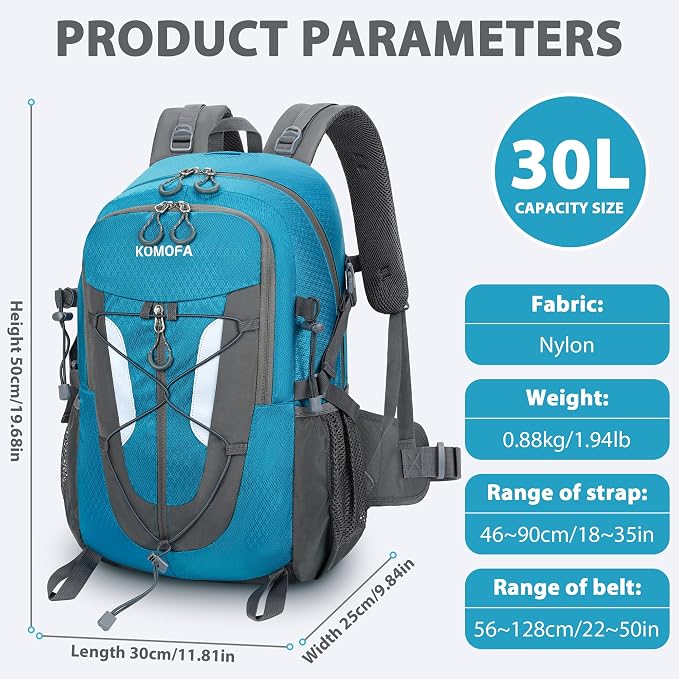 Hiking Backpack 30L Lightweight Travel Daypack Small Day Pack - Image 2