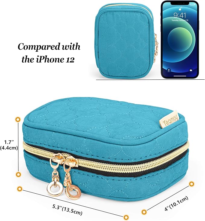 Teamoy Mini Jewelry Travel Case, Storage Organizer Bag - Image 5