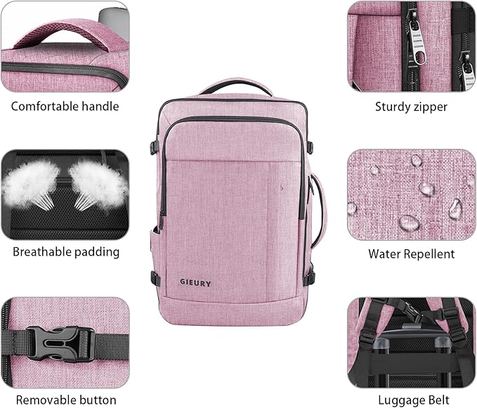 Carry On Backpack, 40-50L Travel Backpack - Image 3