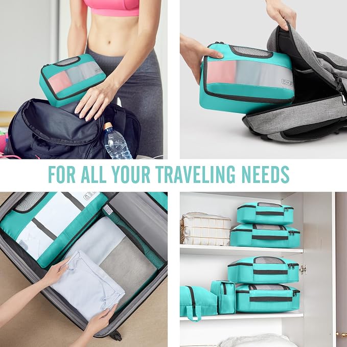 Veken 8 Set Packing Cubes for Kids & Toddler, Airplane Travel Essentials - Image 7