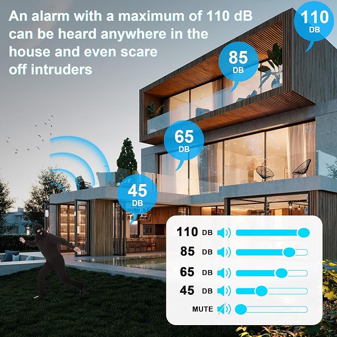 SanJie Door Chime, Door Open Contact Sensor Alarm - Image 6
