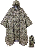 salamra Hooded Rain Poncho Waterproof Raincoat Jacket by salamra