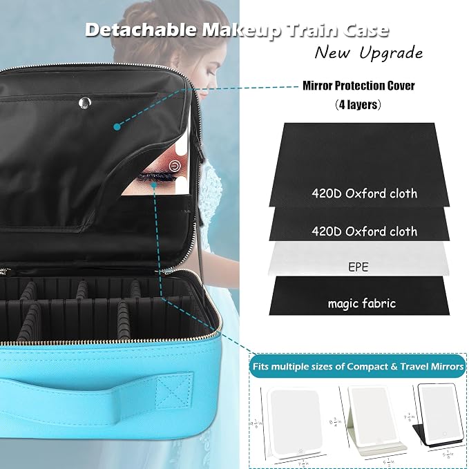MOMIRA Travel Makeup Bag Cosmetic Bag - Image 2