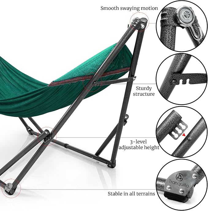 Tranquillo Double Hammock with Stand Included - Image 8