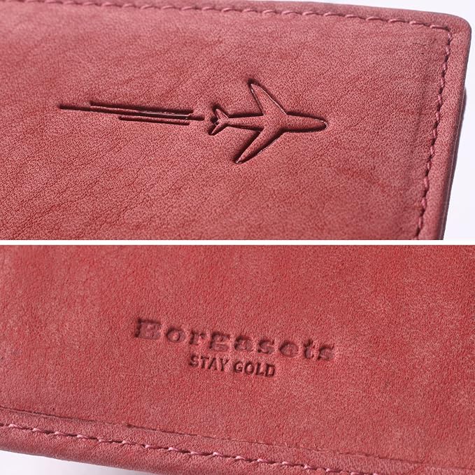 Genuine Leather Passport Case, RFID Passport Cover - Image 6