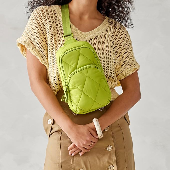 Vera Bradley Women's Lorman Sling Backpack-Featherweight Bag, Spinach Green - Image 5