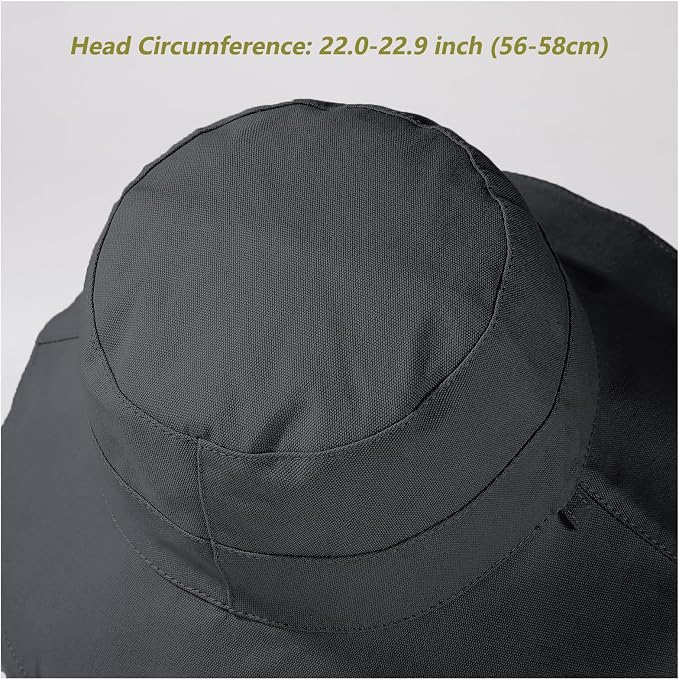vidsel Womens Sun Hats Wide Brim Reversible Bucket Cotton Hat Packable Summer - Image 2