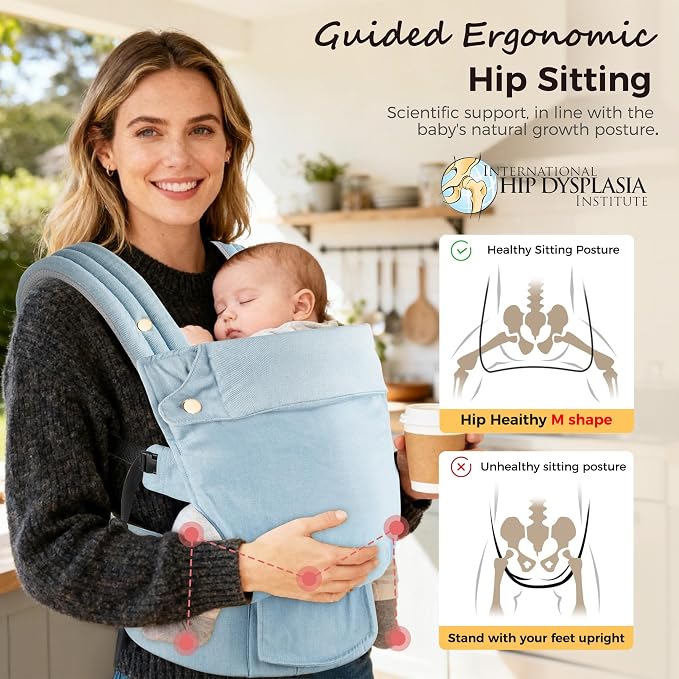 Baby Carrier Newborn to Toddler- Ergonomic, Cozy and Lightweight Infant Carrier - Image 5
