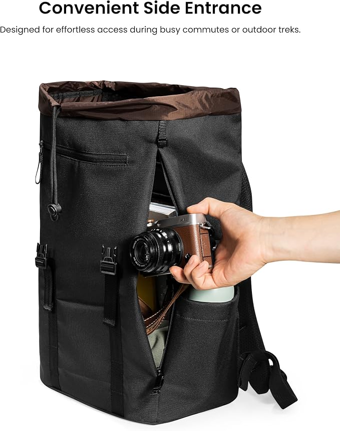 tomtoc Flap Laptop Backpack, Lightweight, Water-Resistant Casual Daypack - Image 6