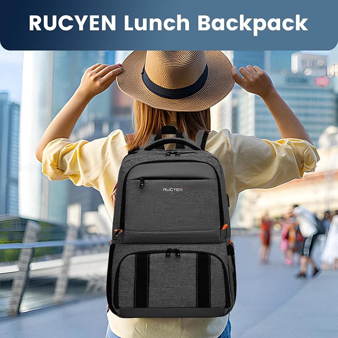 Lunch Backpack, Insulated Cooler Backpack Lunch Box - Image 5