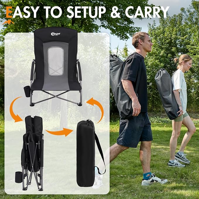 PORTAL Beach Chairs for Adults Camping Low Lightweight Portable Chair - Image 5