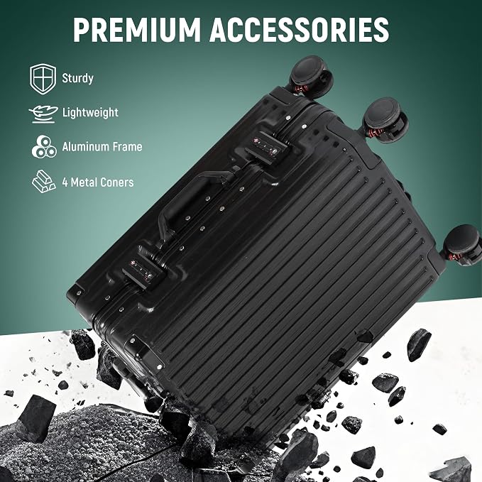 UrbanExporer 26 Inch Hardside Zipperless Luggage - Image 4