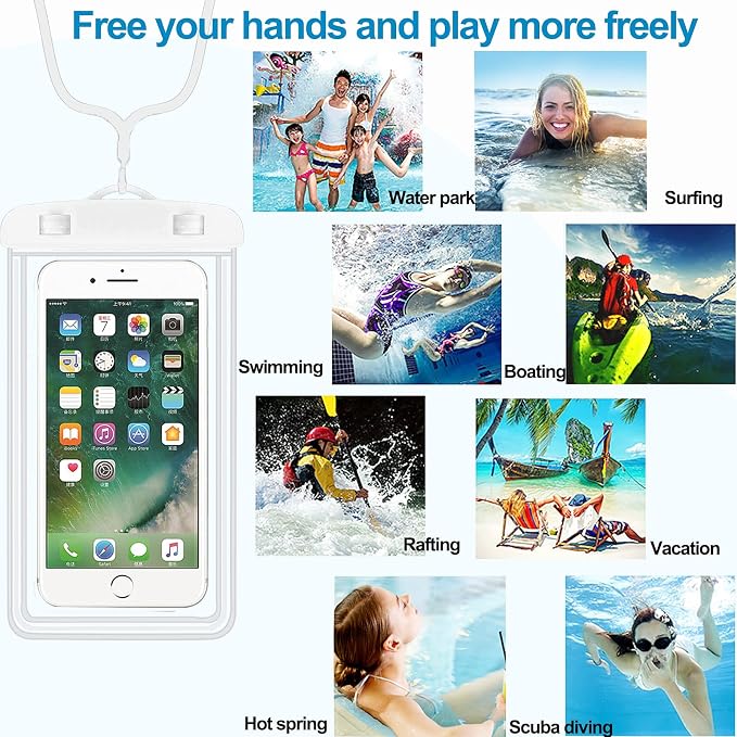 2-Pack Waterproof Phone Pouch，Waterproof Phone Case - Image 3