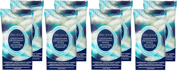 Pacifica Beauty Coconut Milk & Essential Oils Underarm Deodorant Wipes by PacificaBeauty