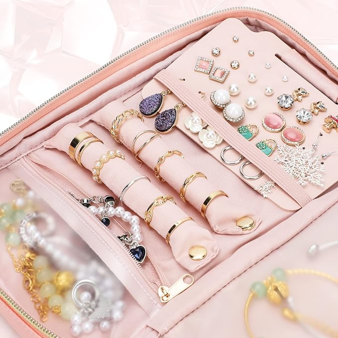 emissary Jewelry Organizer Case Travel Jewelry Storage Bag - Image 5