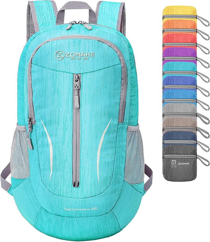 ZOMAKE 25L Ultra Lightweight Packable Backpack, Foldable Hiking Backpacks Water by ZOMAKE