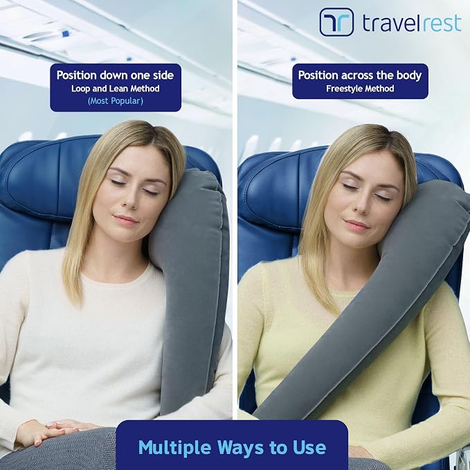 TRAVELREST Ultimate Inflatable Travel Neck & Body Pillow - Image 6