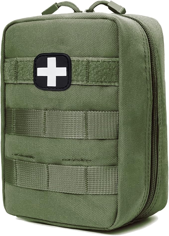 First Aid Kit EMT Medical IFAK Pouch, Molle Tactical Med Emergency Trauma Bag by GHFY