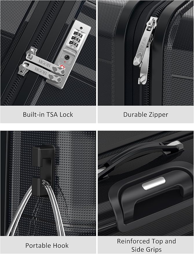 28 Inch Luggage with Spinner Wheels, Large Hard Shell Suitcase, Lightweight PP - Image 6