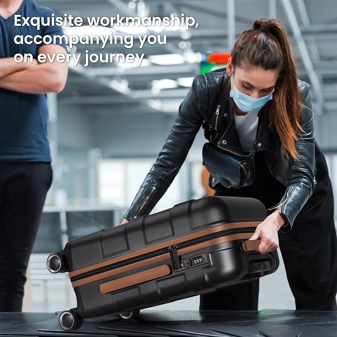 Luggage Sets 3 Piece with Spinner Wheel, Hardside Suitcase Set with TSA Lock - Image 6