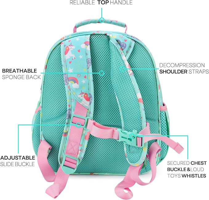mibasies Toddler Backpack for Girls 2-4: Cute Kids Backpacks for Girls - Image 3