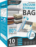 10 Pack Vacuum Storage Bags, Space Saver Bags Compression Storage Bags by CozyEssential