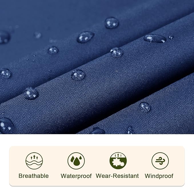 SaphiRose Rain Poncho Jacket Coat Hooded - Image 5