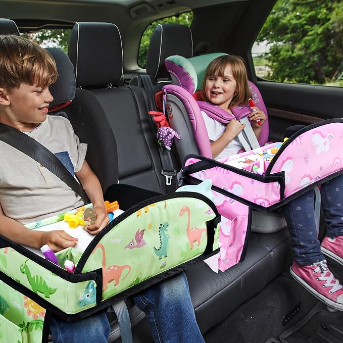 2PCS Kids Travel Tray, Car Seat Tray - Image 6
